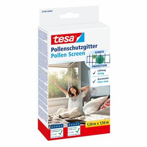 tesa Pollenschutzgitter für Fenster 1,50 m x 1,30 m anthrazit