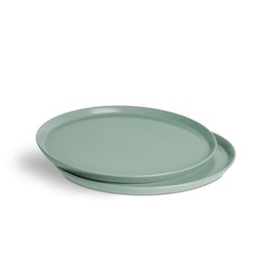 SPRINGLANE Pizzateller Ø 33cm, 2er-Set Sweet Scandi aus Keramik, Mint, Spülmaschinengeeignet, Backofen- und mikrowellenfest