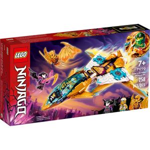 LEGO 71770 NINJAGO Zanes Golddrachen-Jet Set mit Flugzeug und Cole & Zane Minifiguren