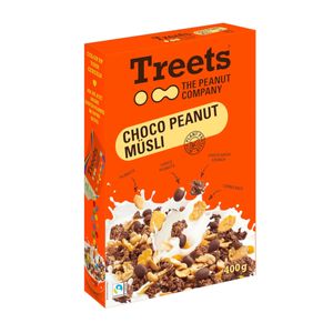 Treets Choco Peanut Müsli mit Erdnüssen und Cornflakes Packung 400g