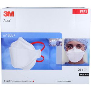 Respirátorová maska typu: FFP3 bez ventilu, balenie: 20 kusov | Balenie (20 kusov)