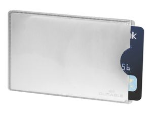 DURABLE Kreditkartenhülle RFID SECURE 54x86 mm 10 St., silber