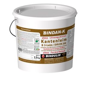 BiNDAN-K Kantenleim Holzleim Kunstharzleim (1-Komponenten-B3-Leim) inkl. 1 Pinsel von E-Com24 (Kantenleim 2,5 gr.)