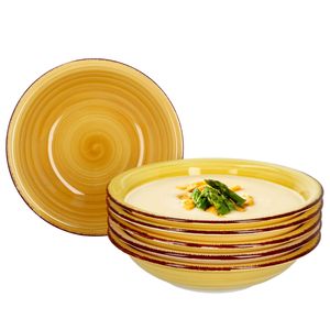 Mambocat Yellow Baita 6er Suppenteller Set I 6 Personen I 6 Gelb-Töne Soup Bowl