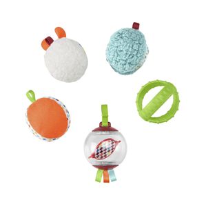 Fisher-Price Fünf Sinne Bälle, Baby-Spielzeug, Baby Ball, Rassel, Sensorik-Spielzeug