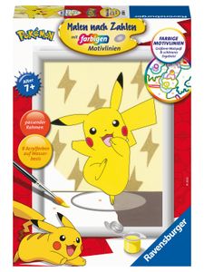 Ravensburger Spielwaren Malen nach Zahlen Pikachu Malen nach Zahlen Basteln & Kreativitätsspielzeug HK22