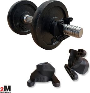 2M Solutions Hantelverschluss "2M Easy Click" [2er Set] I Langhantel und Kurzhantel mit 30 mm & Gewinde