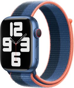Apple MN5Q3ZM/A Intelligentes tragbares Accessoire Band Blau, Orange Nylon