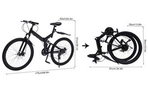 26 zoll  Mountainbike Fahrrad Mit Scheibenbremse für Erwachsene Jugendfahrrad   Faltrad       Kohlenstoffstahl