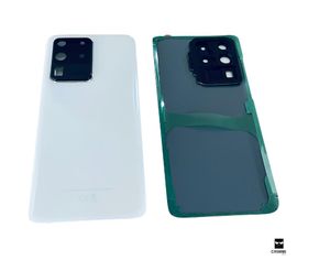CRIMMI Akkudeckel Backcover passend für Samsung Galaxy S20 Ultra Cloud White weiß  inkl. Aufkl.