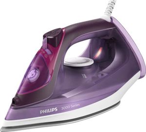 Philips Bügeleisen 3000 Series mit Keramikbügelsohle, 40 g/min konstanter Dampf, 2600 W, Violett (DST3041/30)