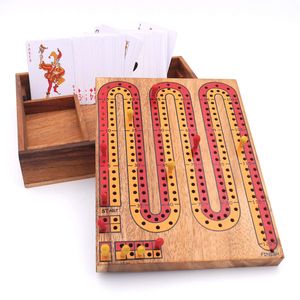 Cribbage - tolles, spannendes Kartenspiel für 2 Personen aus Holz