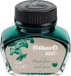 Pelikan Tinte 4001 im Glas dunkelgrün Inhalt: 30 ml