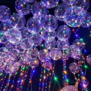 4 Stück LED Leucht Ballons Bunte Luftballon Lichterkette Party Geburtstag Hochzeit Deko