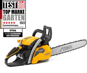 STIGA Benzin-Kettensäge CS 755 (18"), 52 cm³ Motor (3,12 PS), 45cm Schnittlänge