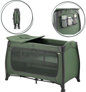 Hauck Play N Relax Center / Reisebett, Farbe:Dark Green