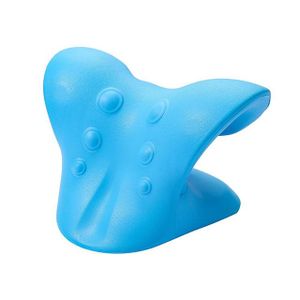 blau - Massagekissen Nacken-Schulter-Stretcher Relaxer Cervical Chiropractic Traction Device Kissen zur Schmerzlinderung Halswirbelsäulenausrichtung Geschenk