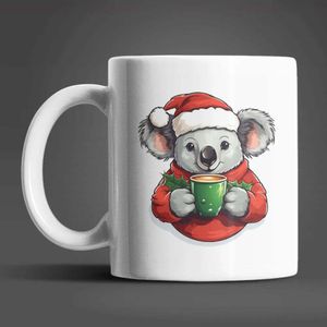 Weihnachten Koala Kaffeetasse Teetasse Tasse Geschenkidee 330 ml