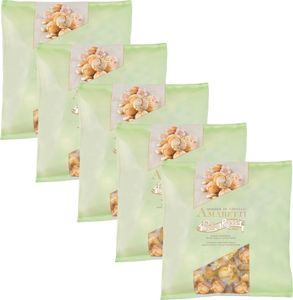 Pietro Rossi Amaretti Morbidi 5x750g | Weiches italienisches Mandelgebäck | einzeln verpackt