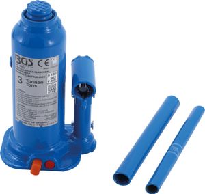BGS technic 9882 - 3 t Hydraulischer Flaschen-Wagenheber - blau