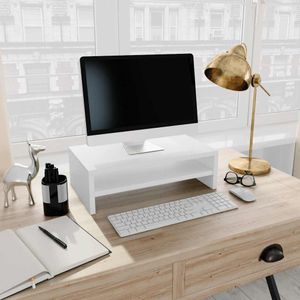 vidaXL Stojan na monitor biely 42x24x13 cm Materiál drevo vidaXL Stojan na monitor biely 42x24x13 cm Materiál drevo
