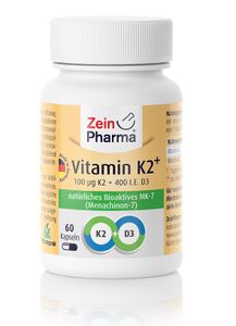 Zein Pharma - Vitamin K2 + Menachinon-7, 100mcg, 60 kapslí