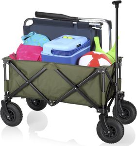 Campart Travel Bollerwagen Frejus Grün 90,5x48x59 cm