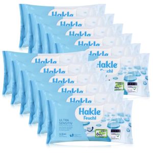 Hakle Feucht Ultra Sensitiv 42 Blatt Feuchtes Toilettenpapier (12er Pack)