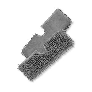 CLEANmaxx Ersatz-Wischtücher Mikrofaser Für Spray-Mopp mit Wendefunktion für Laminat Parkett Fliesen empfindliche Flächen Waschbar 40°C 2er-Set Grau