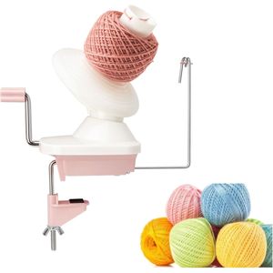 Garnwickler, Strickmaschine,Manuelle Wippe, einfach einzustellen,Pink