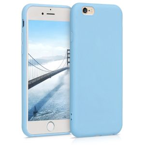 kwmobile Hülle kompatibel mit Apple iPhone 6 / 6S - Hülle Silikon - Soft Handyhülle - Handy Case in Taubenblau