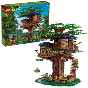 LEGO 21318 Ideas Baumhaus mit 3 Kabinen und Blättern, großes Modellbauset für Teenager ab 16 Jahren