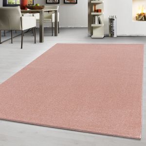 Teppium Teppich Modern design Teppich einfarbig kurzflor Teppich uni color Rosa, Maße:160 cm x 230 cm, Form: Rechteckig