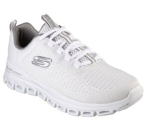 SKECHERS 232136/WHT Glide-Step-Fasten Up Herren Sneaker Turnschuhe Sportschuhe weiß, Größe:45, Farbe:Weiß