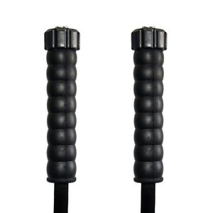Sanitop-Wingenroth Hochdruckschlauch Typ 1SN | 10 m | Gummi | Eingang: M22 x 1,5 IG | Ausgang: M22 x 1,5 IG kurz | Nennweite: 8 mm | Nenndruck: 220 bar | Nenntemperatur: 155 °C | schwarz | 62NA5883
