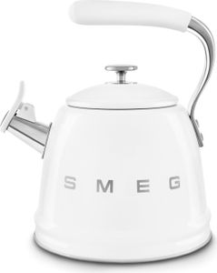 Smeg WKF01WH Wasserkocher 2,3 l Edelstahl, Weiß