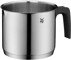 WMF Milchtopf ohne Deckel Ø 14 cm Cromargan Edelstahl poliert Schüttrand Kunststoffgriff induktionsgeeignet spülmaschinengeeignet, 1,7l