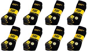 24 Paar CAT Caterpillar Original Work Arbeitssocken - Farbe: Schwarz - Größe: 41-45