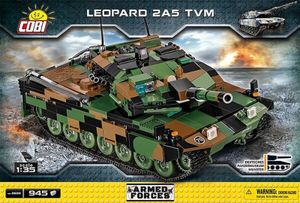 COBI Leopard 2A5 TVM Armed Forces, Militär, Soldaten, Panzer, Spielzeug, Konstruktionsbausteine, Kunststoff, 945 Teile, 2620