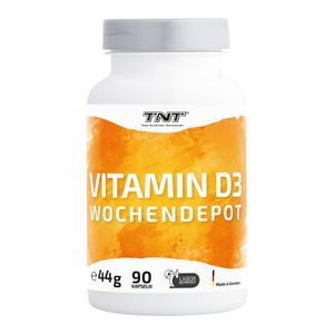 TNT Vitamin D3 90 Depotkapseln - 5600 i.E. 90 Kapseln ohne Geschmack