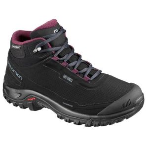 Salomon Shelter CSWP W Black/Ebony/Wine Tasting 36 2/3 Damen Wanderschuhe