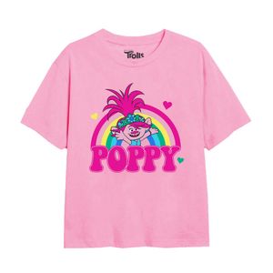 Trolls - T-Shirt für Mädchen TV2458 (128) (Hellrosa)