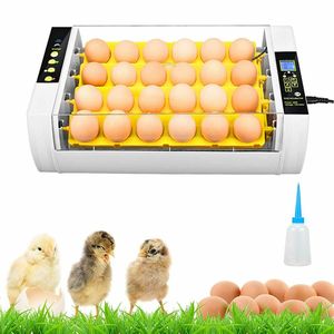 Plně automatický inkubátor 24 inkubátorů s automatickým obracečem, regulací teploty a vlhkosti pro kuřata kachny husy drůbež holuby křepelky