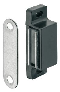 Magnetschnäpper schwarz 4-5 kg stark Türmagnet Möbelmagnet Magnetverschluss Schrank möbel