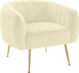 Mario | Stuhl in Creme Velour