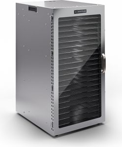 Klarstein Dörrgerät, Dörrautomat für Gemüse, Obst, Pilze & Fleisch, 2000W Edelstahl-Dörrautomat, Trockenautomat mit 20 Metallgitter, Dörrgerät mit 24H Timer & Touch-Display, Food Dehydrator