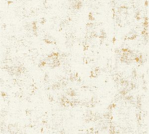 A.S. Création Vintagetapete Blooming Vliestapete weiß gold 10,05 m x 0,53 m