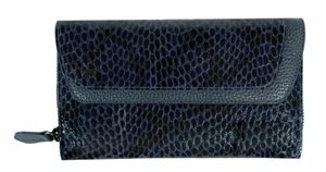 Braun Büffel Leder Geldbörse Luise Wallet 26CS Navy blau mehrfarbig