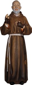 Heiligenfigur Pater Pio 40,5 cm