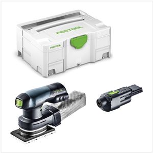 Festool RTSC 400 18V Einhand Akku Rutscher bürstenlos im Systainer mit ACA 220-240/18V Ergo Netzadapter